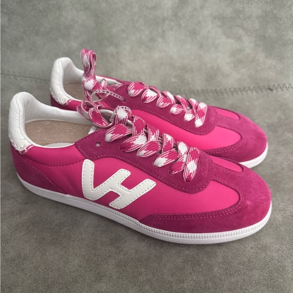 NWT VINTAGE HAVANA Womens Crisp Lace Up Sneakers Shoes Casual - Pink Sz 8,5 - Picture 4 of 10